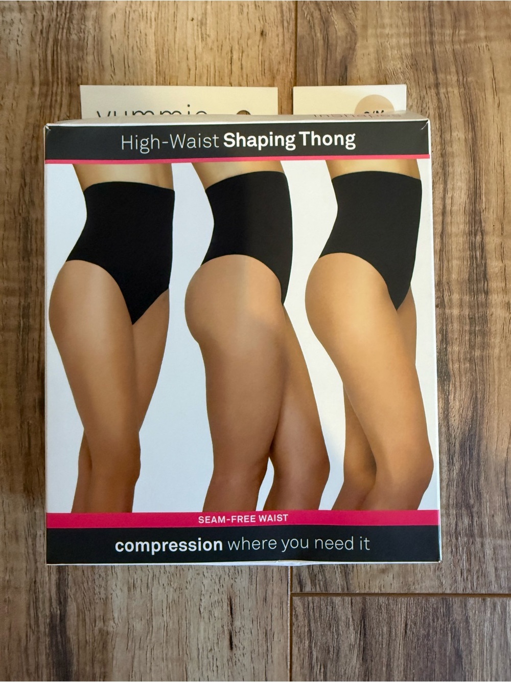 Yummie High-Waist Shaping Thong - Black
